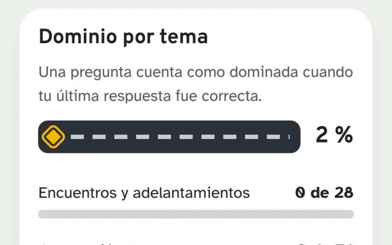 Captura de Licencia B: examen teórico Clase B